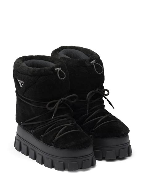 Prada Shearling Après Ski Boots 